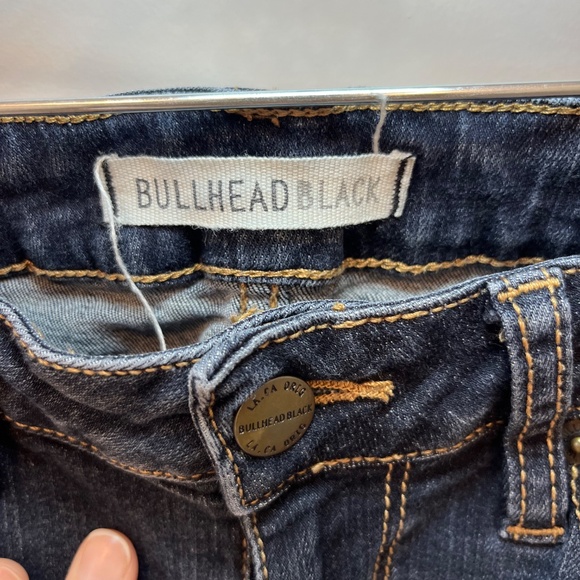 BULLHEAD BLACK SIZE 3 DENIM JEANS DISTRESSED *LIKE NEW* - Picture 3 of 4